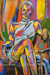 Sedící žena