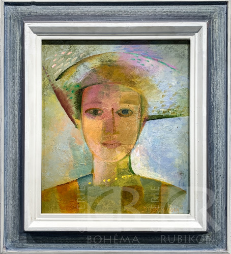 Žena v slaměném klobouku