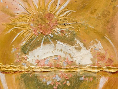 Hedvábný šátek Zlatý obzor