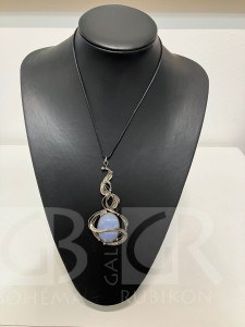 náhrdelník cín/chalcedon