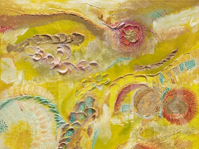 Hedvábný šátek Rajská zahrada