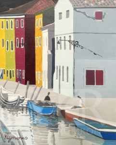 Barevné domy, Ostrov Burano, Itálie